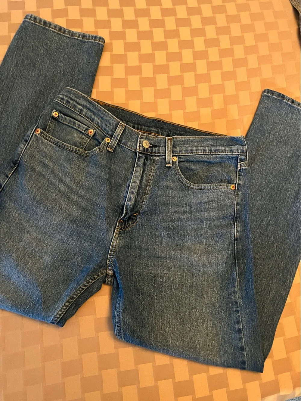 Men’s Levi’s 505 Dark Blue Denim Jeans 32 x 30